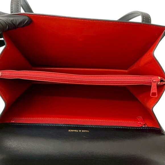 Celine Vintage Circle Logo Hardware Calf Leather Handbag Mini - Picture 9 of 10